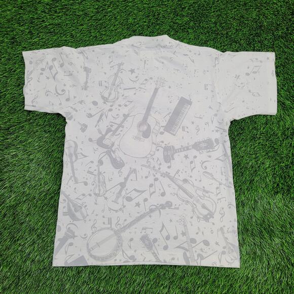 Vintage 1992 Country-Music AOP Shirt Medium 19x25 USA - Picture 3 of 12